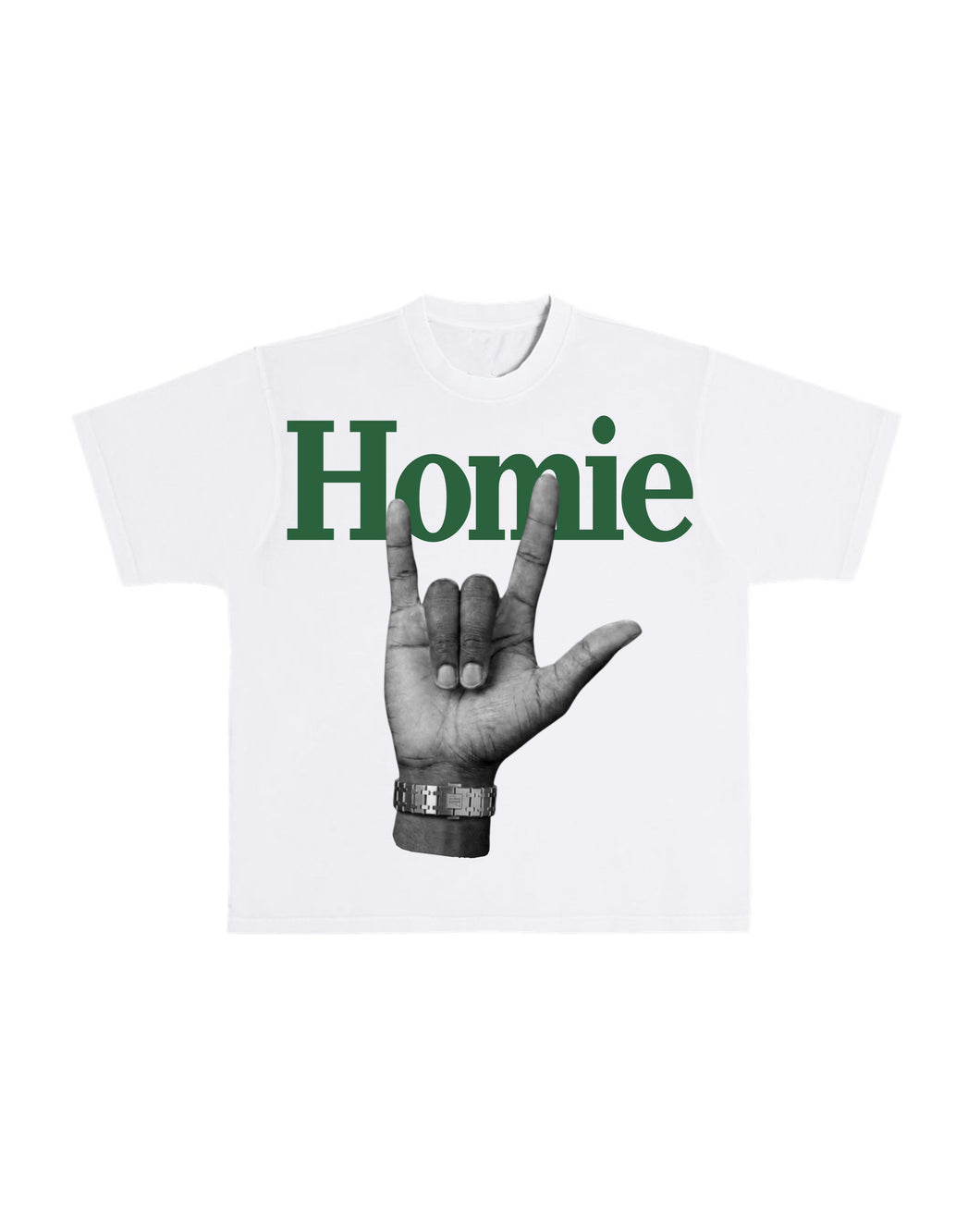 Homie Graphic T-Shirt – White
