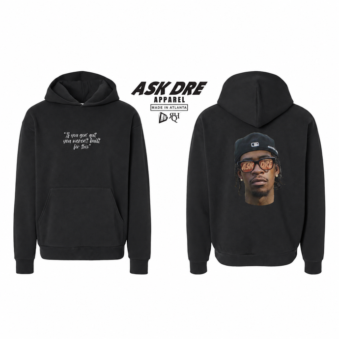 Ask Dre Black Pullover Hoodie